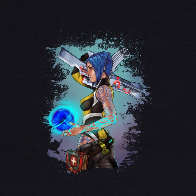 Borderlands 2 Maya the Siren Splatter Tee by sugarpoultry